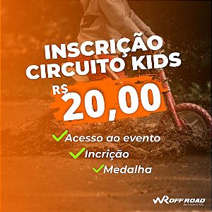 INSCRIÇÃO BIKE - CIRCUITO KIDS