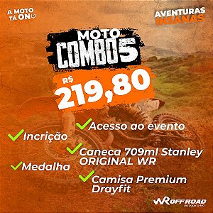 COMBO 5 - MOTO INSCRIÇÃO+CANECA STANLEY+CAMISA