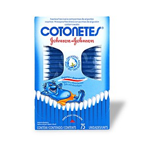 Hastes Flexíveis Johnson & Johnson Cotonetes Com 75un
