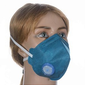Máscara Descartável AirSafety MaskFace PFF-1 Válvulada CA38951