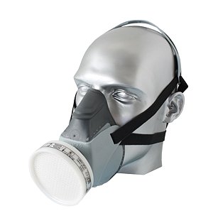 Máscara AirSafety Semifacial AirSan Com Filtro A1P2 Vapores Orgânicos e Poeiras CA12973
