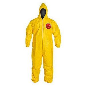 Macacão DuPont Tychem 2000 Químico Amarelo  CA38647