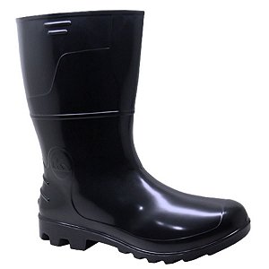 Bota de PVC Kadesh Safety Boots Cano Medio Preta CA42149