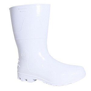 Bota de PVC Kadesh Safety Boots Cano Medio Branca CA42149