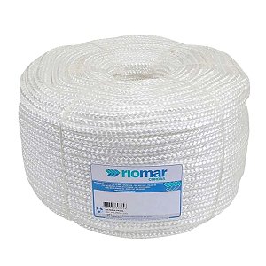 Corda Riomar Trançada PP 03MM Branca Rolo com 277M