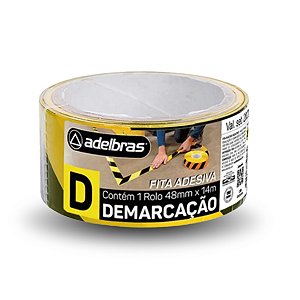 Fita de Demarcação de Solo Adelbras 48mm x 14M