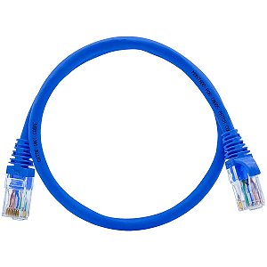 Cabo De Rede 50 CM Patch Cord Cat5e UTP 100% Cobre - 25 Unidades