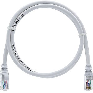 Cabo De Rede 1 Metro Patch Cord Cat5e UTP 100% Cobre - 50 Unidades