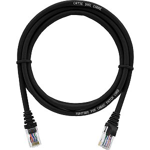 Cabo De Rede 4 Metros Patch Cord Cat5e UTP 100% Cobre - 50 Unidades