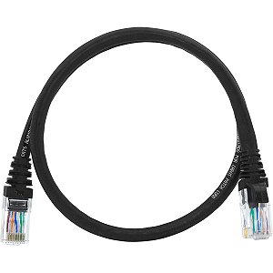 50un. Cabo de Rede 50 Centímetros Patch Cord Cat6 UTP CCA