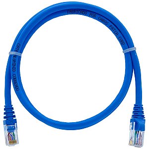 25un. Cabo de Rede 90 Centímetros Patch Cord Cat6 UTP CCA