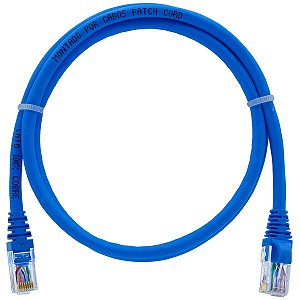 25un. Cabo de Rede 80 Centímetros Patch Cord Cat6 UTP 100% Cobre