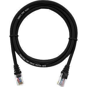 50un. Cabo de Rede 3 Metros Patch Cord Cat6 UTP 100% Cobre