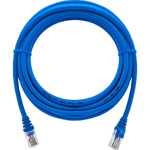 10un. Cabo de Rede 5 Metros Patch Cord Cat6 UTP 100% Cobre