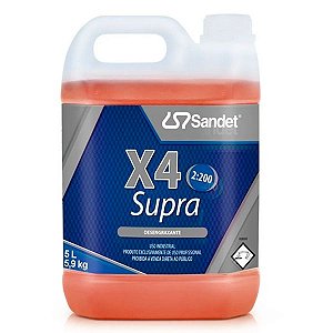 X4 Supra Detergente Desincrustante Alcalino 5l - Sandet