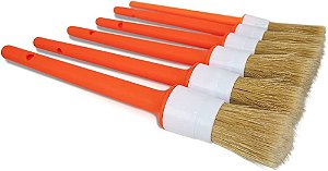 Kit de Pincéis para Detalhamento Cerdas Naturais 7 Peças - Kers