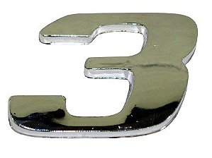 Emblema Número 3 Cromado Mercedes AXOR / ATEGO - 9438171414