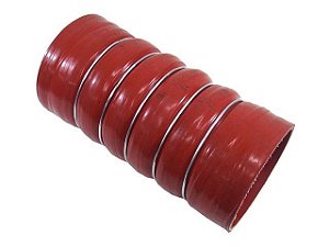 Mangueira Intercooler Silindrica Vermelho 100X220-Com 5 Anéis de Metal - 3865288182 - Mercedes
