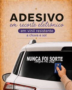 Adesivo para vidro de carro - Tamanho Padrão 60cm