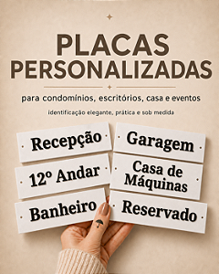 Placa Decorativa 3D para Condomínio