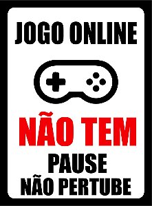 Placa A4 Jogo online não tem pause