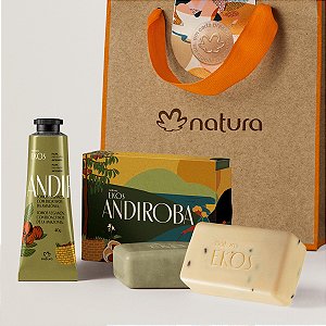 Kit Presente Andiroba (Creme p maos + sabonete em barra)