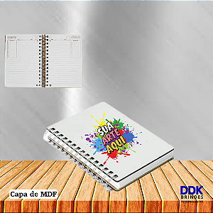 Agenda Diária Permanente com Capa de MDF Personalizada