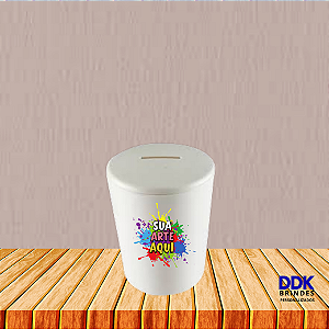 Cofrinho Personalizado Polímero (Plàstico) Branco