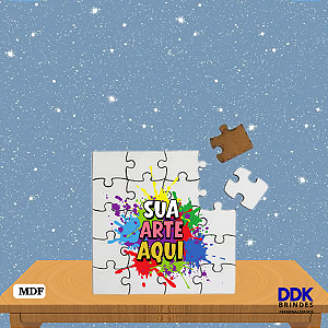 Quebra Cabeça Personalizado de MDF 20 peças
