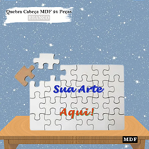 Quebra-Cabeça Personalizado de MDF 24 Peças