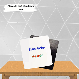 Imã Personalizado Quadrado 9x9cm 10 unidades