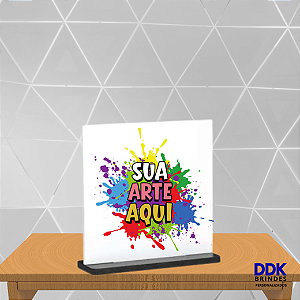 Placa Personalizada Quadrada de Acrílico