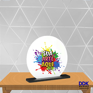 Placa Personalizada Redonda de Acrílico