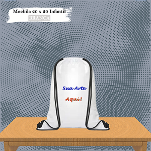 Mochila Personalizada 20x30 Infantil Poliéster