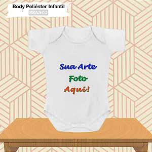 Body Bebê Branco Personalizado.