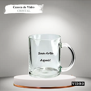 Caneca de Vidro Cristal 325ml