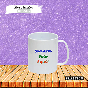 Caneca Personalizada Branca (Polímero) 325ml