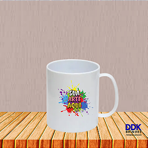 Caneca Personalizada Polímero (Plàstico) 325ml Branca