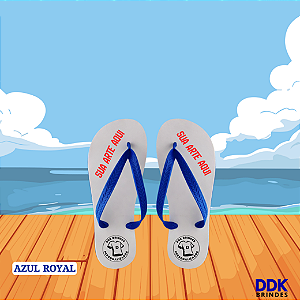 Chinelo Personalizado Infantil Azul Royal