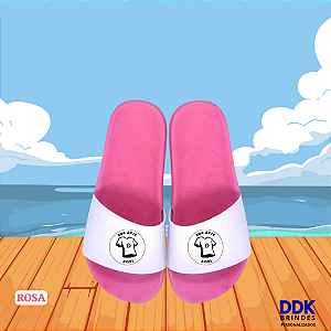 Chinelo Personalizado Slide Rosa