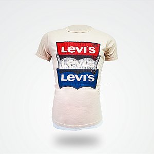 CAMISETA ESTAMPA EM RELEVO LEVIS