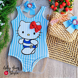 Maiô Hello Kitty Listras