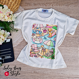 T-Shirt Bobbie Goods Pool Off White