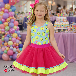 Conjunto Body Smile com Saia de Tule
