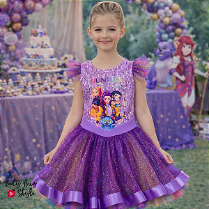 Conjunto Body Paete Huntrix com Saia de Tule