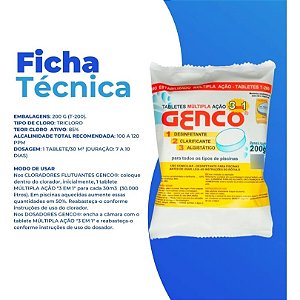 GENCO MULTIPLA AÇÃO 3 EM 1 TABLETES 200G