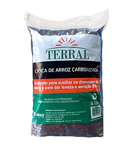 TERRAL CASCA DE ARROZ CARBONIZADO 4L