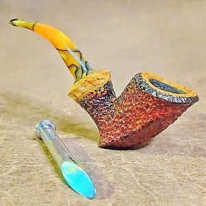 Reverse Calabash - Freehand rústico Briar
