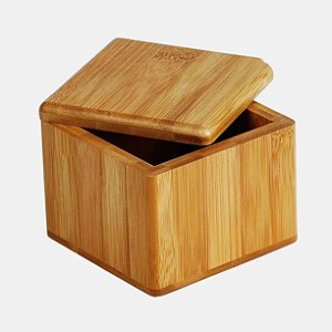 Saleiro Bambu com Tampa Giratória