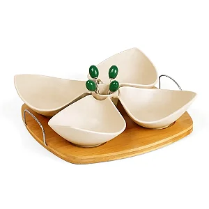 Conjunto para Petiscos Bambu